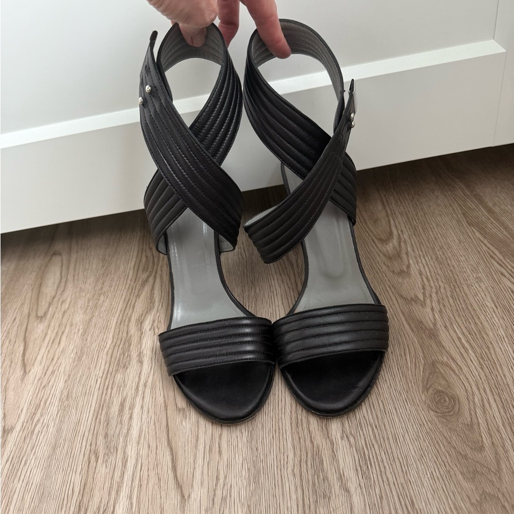 Gerard Darel Black Heels Strappy Sandals